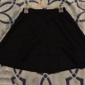 Juniors black skater skirt